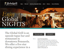 Tablet Screenshot of globalgrillpensacola.com